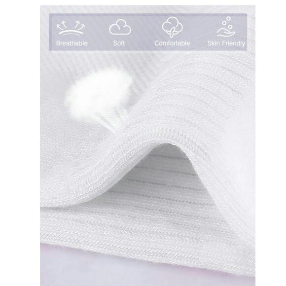 Airacker Athletic Socks Calf Performance Cushioned Breathable Crew 6 Pairs S6 - Picture 2 of 8